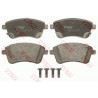 Jeu de quatre plaquettes de frein à disque TRW