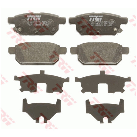 Jeu de quatre plaquettes de frein à disque TRW