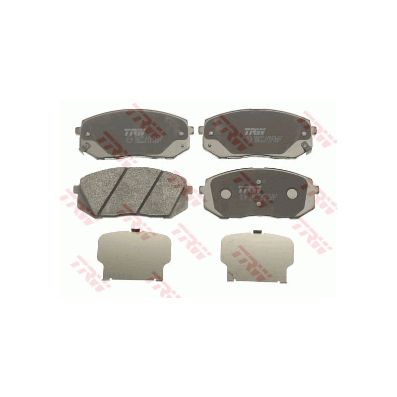 Jeu de quatre plaquettes de frein à disque TRW