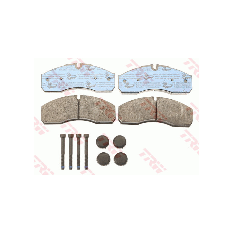 Jeu de quatre plaquettes de frein à disque TRW