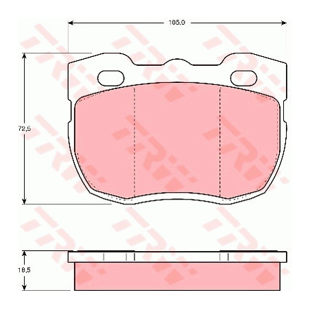 Jeu de quatre plaquettes de...