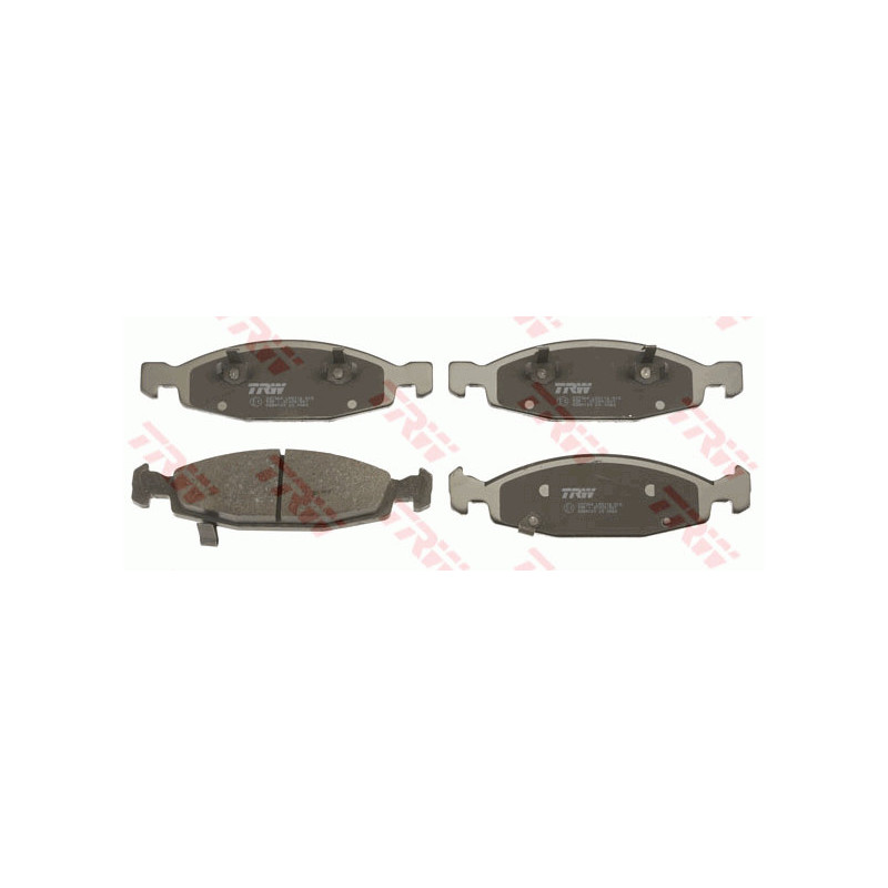 Jeu de quatre plaquettes de frein à disque TRW