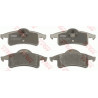 Jeu de quatre plaquettes de frein à disque TRW