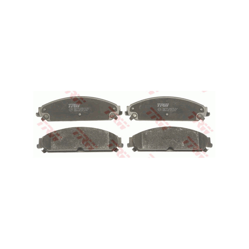 Jeu de quatre plaquettes de frein à disque TRW