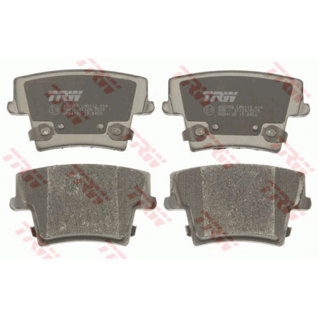 Jeu de quatre plaquettes de frein à disque TRW