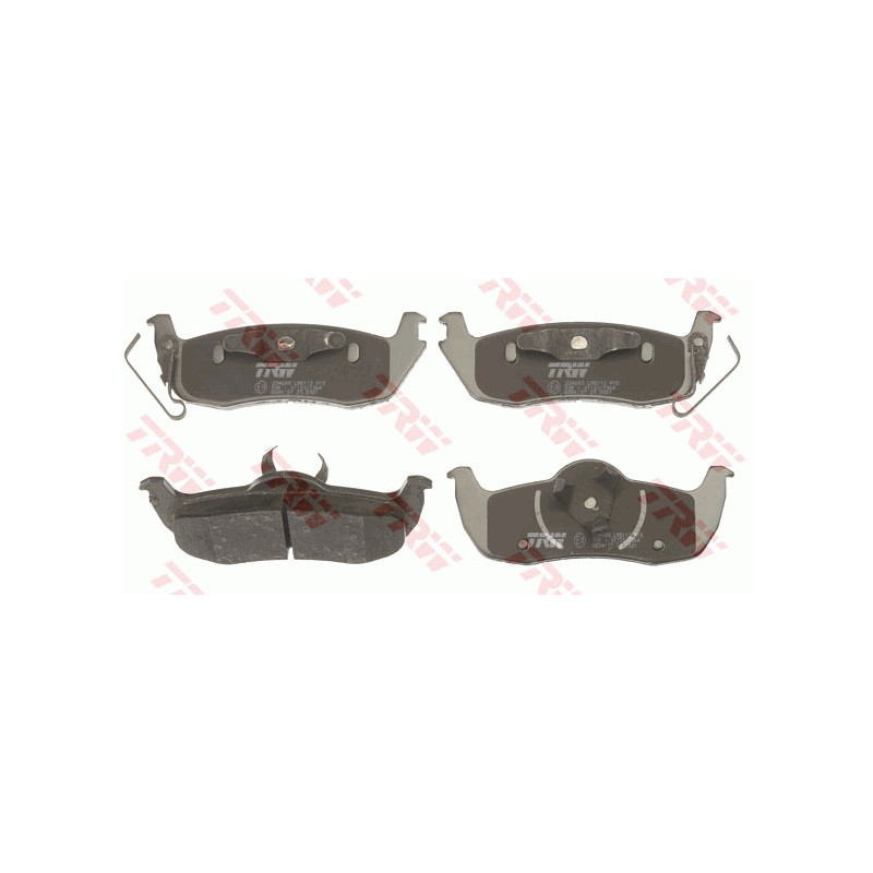 Jeu de quatre plaquettes de frein à disque TRW