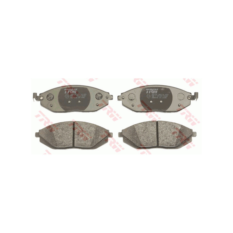 Jeu de quatre plaquettes de frein à disque TRW