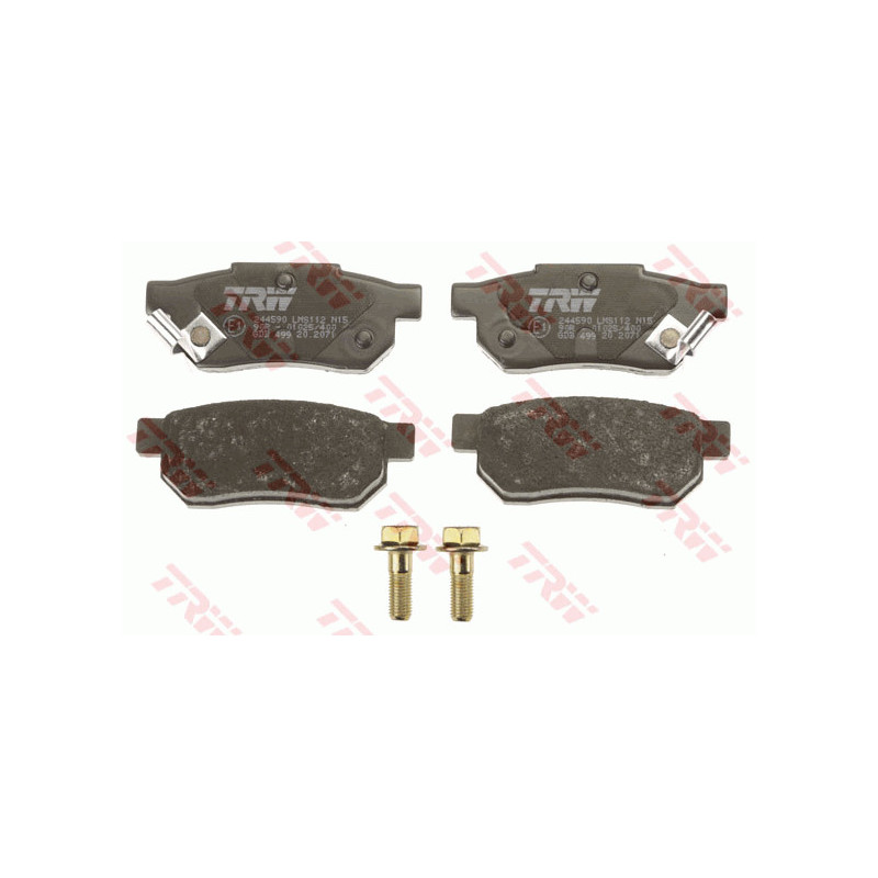 Jeu de quatre plaquettes de frein à disque TRW