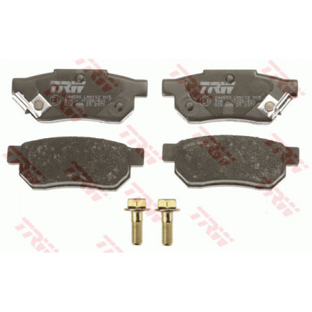 Jeu de quatre plaquettes de frein à disque TRW