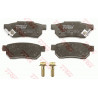 Jeu de quatre plaquettes de frein à disque TRW
