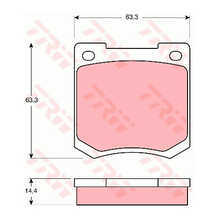 Jeu de quatre plaquettes de...
