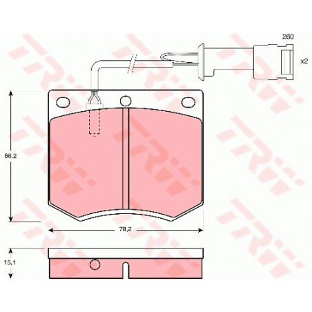 Jeu de quatre plaquettes de...