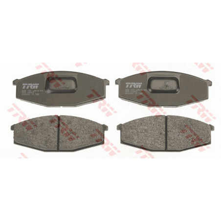 Jeu de quatre plaquettes de frein à disque TRW