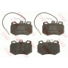 Jeu de quatre plaquettes de frein à disque TRW