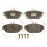 Jeu de quatre plaquettes de frein à disque TRW