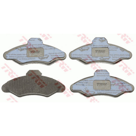 Jeu de quatre plaquettes de frein à disque TRW