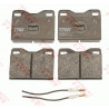 Jeu de quatre plaquettes de frein à disque TRW