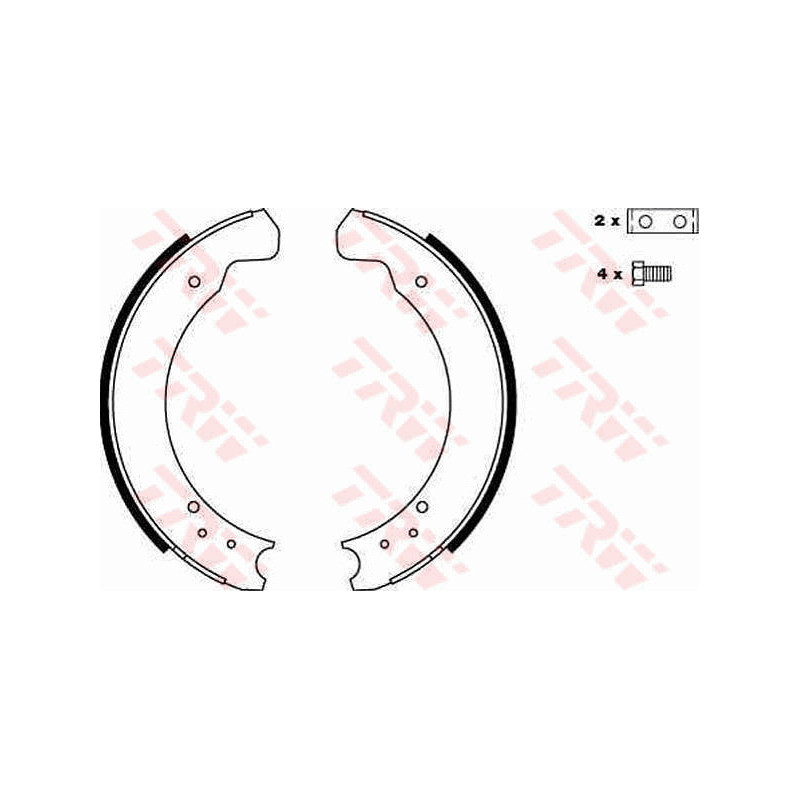 Jeu de mâchoires de frein TRW