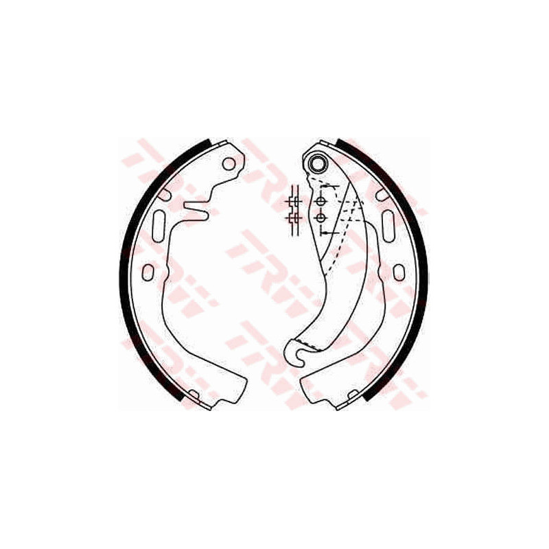 Jeu de mâchoires de frein TRW
