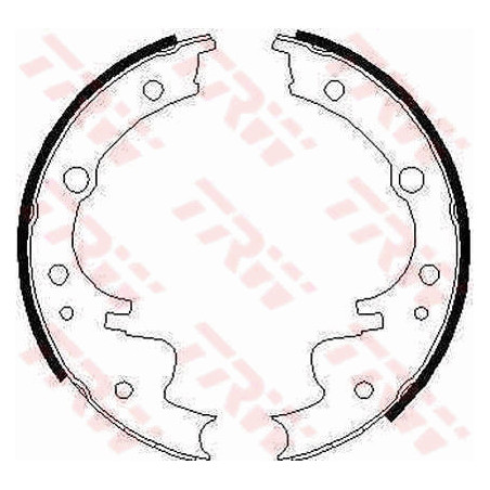 Jeu de mâchoires de frein TRW