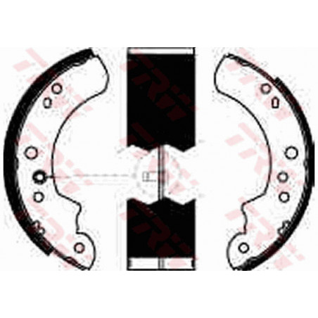 Jeu de mâchoires de frein TRW