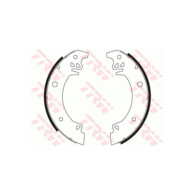 Jeu de mâchoires de frein TRW