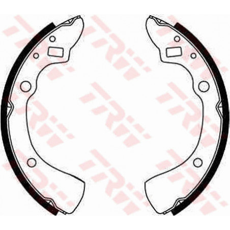 Jeu de mâchoires de frein TRW