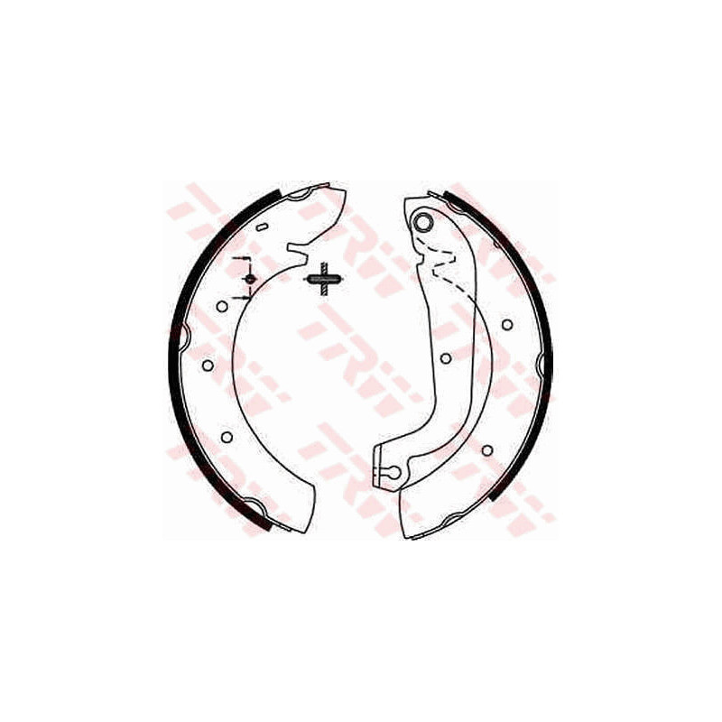 Jeu de mâchoires de frein TRW