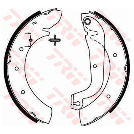 Jeu de mâchoires de frein TRW
