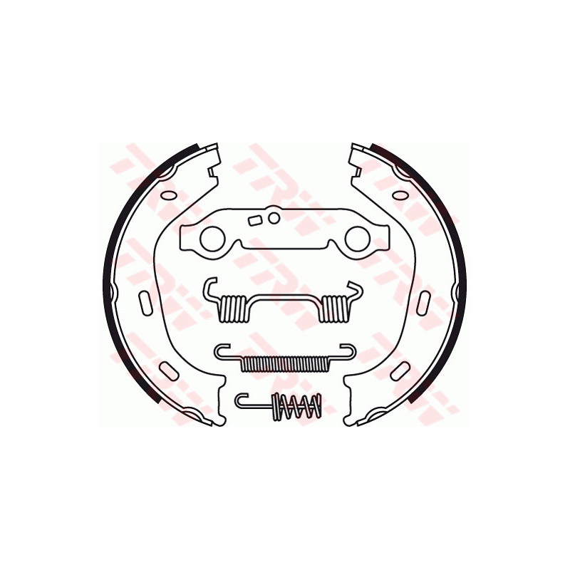 Jeu de mâchoires de frein (frein de stationnement) TRW
