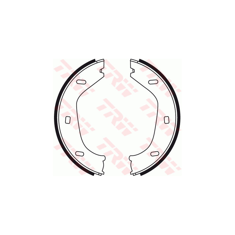 Jeu de mâchoires de frein (frein de stationnement) TRW