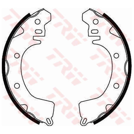Jeu de mâchoires de frein TRW