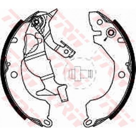Jeu de mâchoires de frein TRW