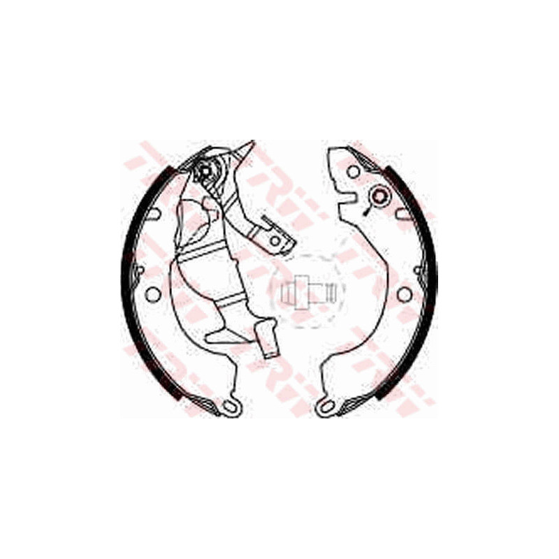 Jeu de mâchoires de frein TRW