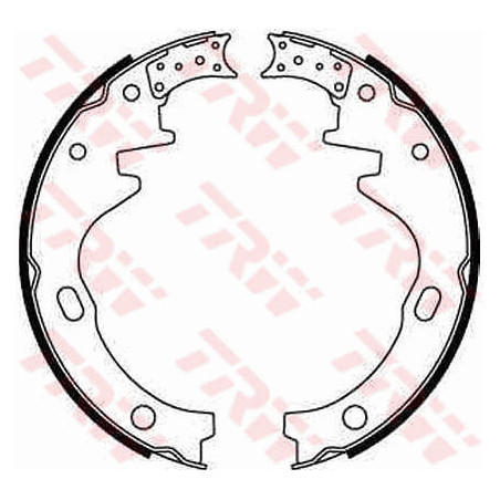 Jeu de mâchoires de frein TRW