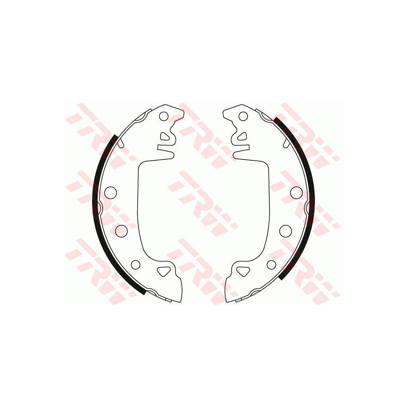 Jeu de mâchoires de frein TRW