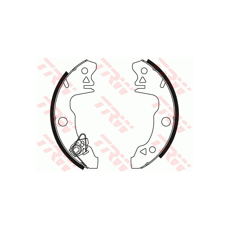 Jeu de mâchoires de frein TRW