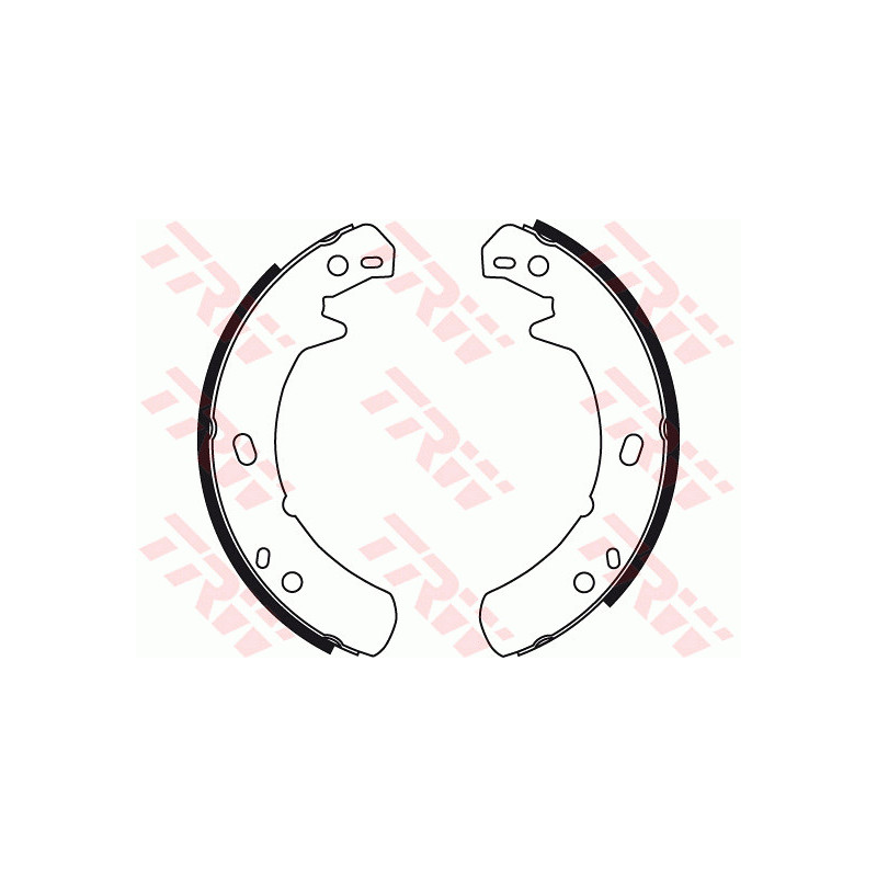 Jeu de mâchoires de frein (frein de stationnement) TRW