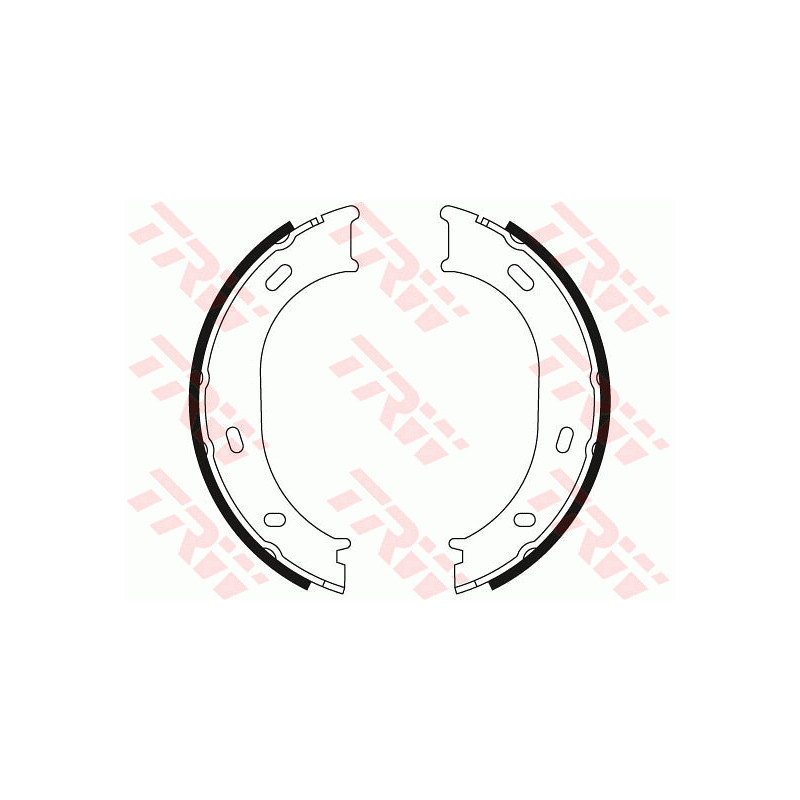 Jeu de mâchoires de frein (frein de stationnement) TRW