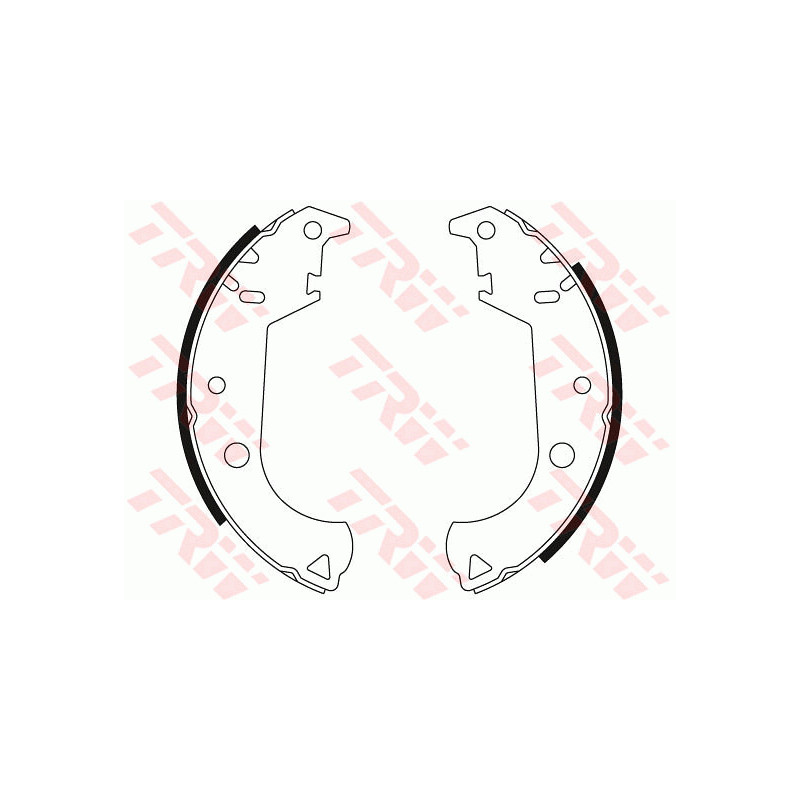 Jeu de mâchoires de frein TRW