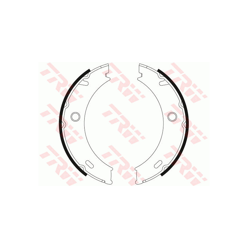Jeu de mâchoires de frein (frein de stationnement) TRW