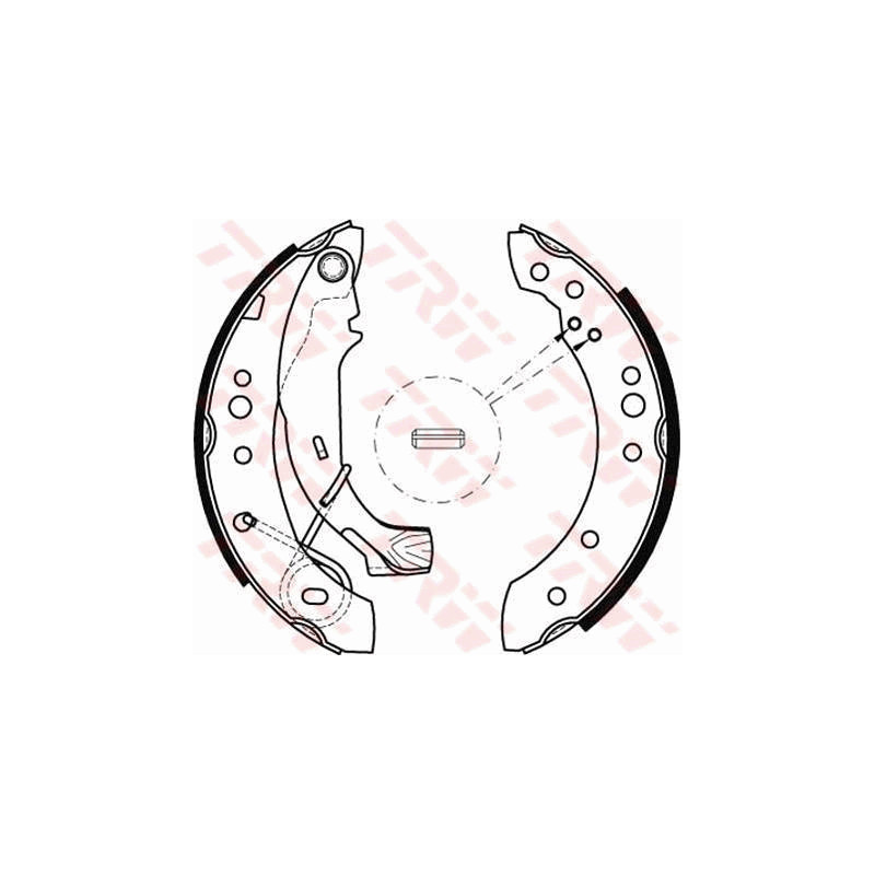 Jeu de mâchoires de frein TRW