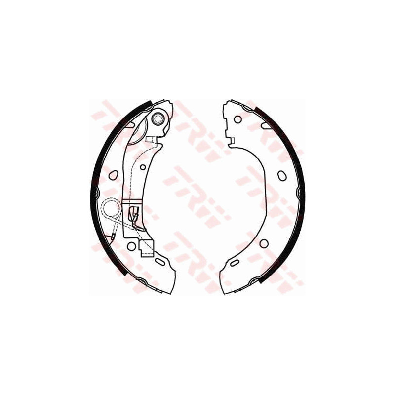 Jeu de mâchoires de frein TRW