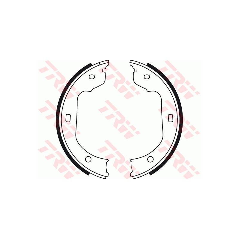 Jeu de mâchoires de frein (frein de stationnement) TRW