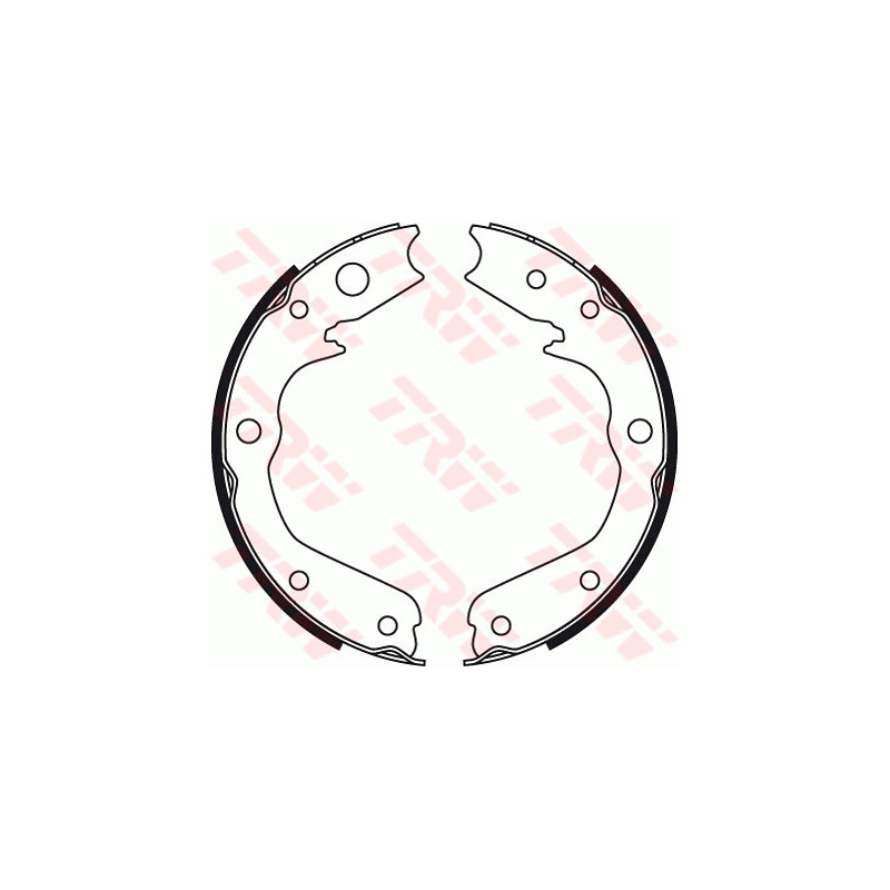Jeu de mâchoires de frein (frein de stationnement) TRW
