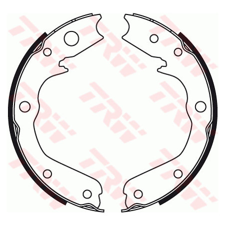 Jeu de mâchoires de frein (frein de stationnement) TRW