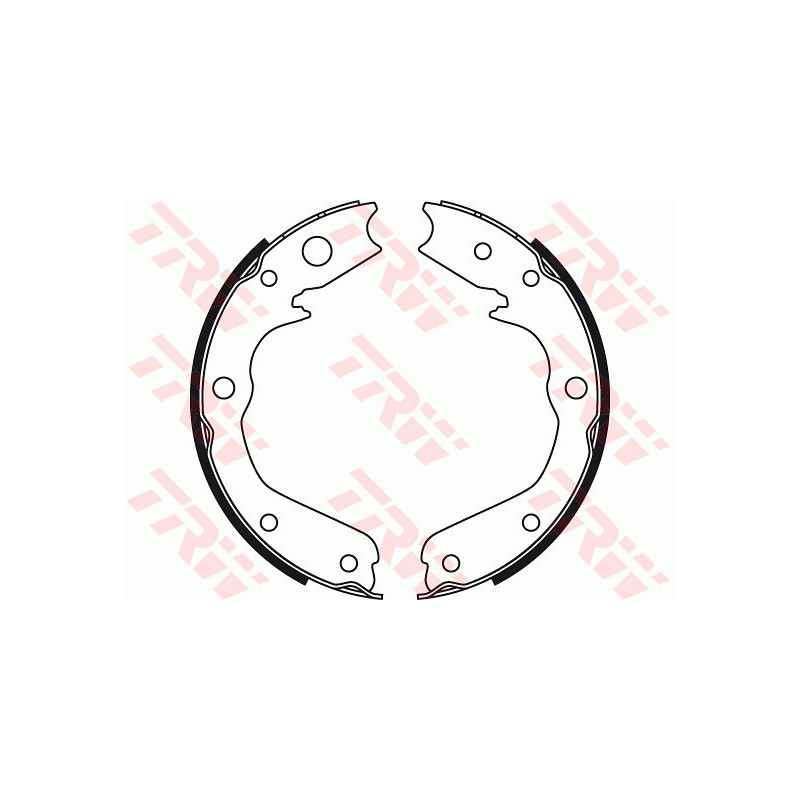 Jeu de mâchoires de frein (frein de stationnement) TRW