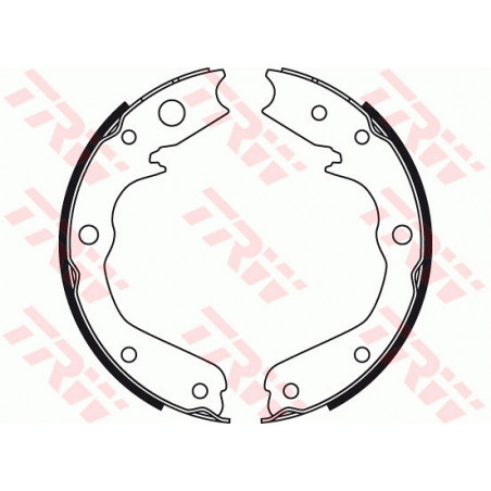 Jeu de mâchoires de frein (frein de stationnement) TRW