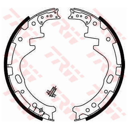 Jeu de mâchoires de frein TRW