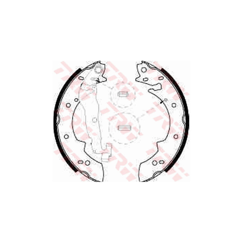 Jeu de mâchoires de frein TRW